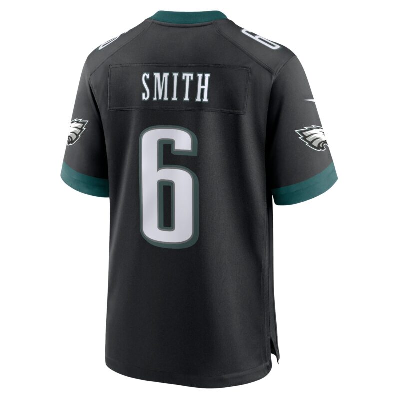 DeVonta Smith Philadelphia Eagles Alternate Game Jersey - Black - Image 3