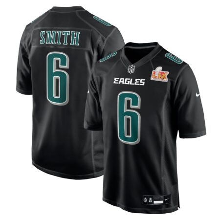 DeVonta Smith Philadelphia Eagles Super Bowl LIX Fashion Game Player Jersey - Carbon Black