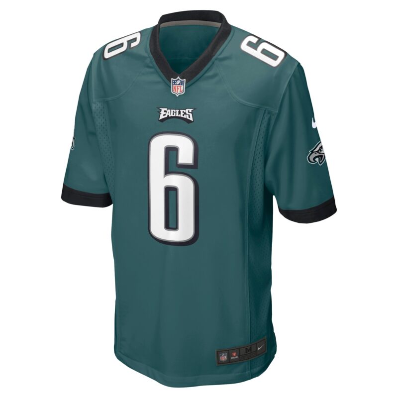 DeVonta Smith Philadelphia Eagles Player Game Jersey - Midnight Green - Image 2