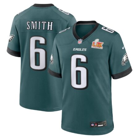 DeVonta Smith Philadelphia Eagles Super Bowl LIX Game Player Jersey - Midnight Green
