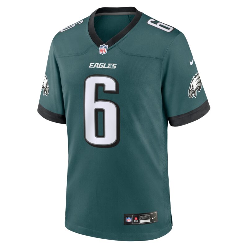 DeVonta Smith Philadelphia Eagles Team Game Jersey - Midnight Green - Image 2