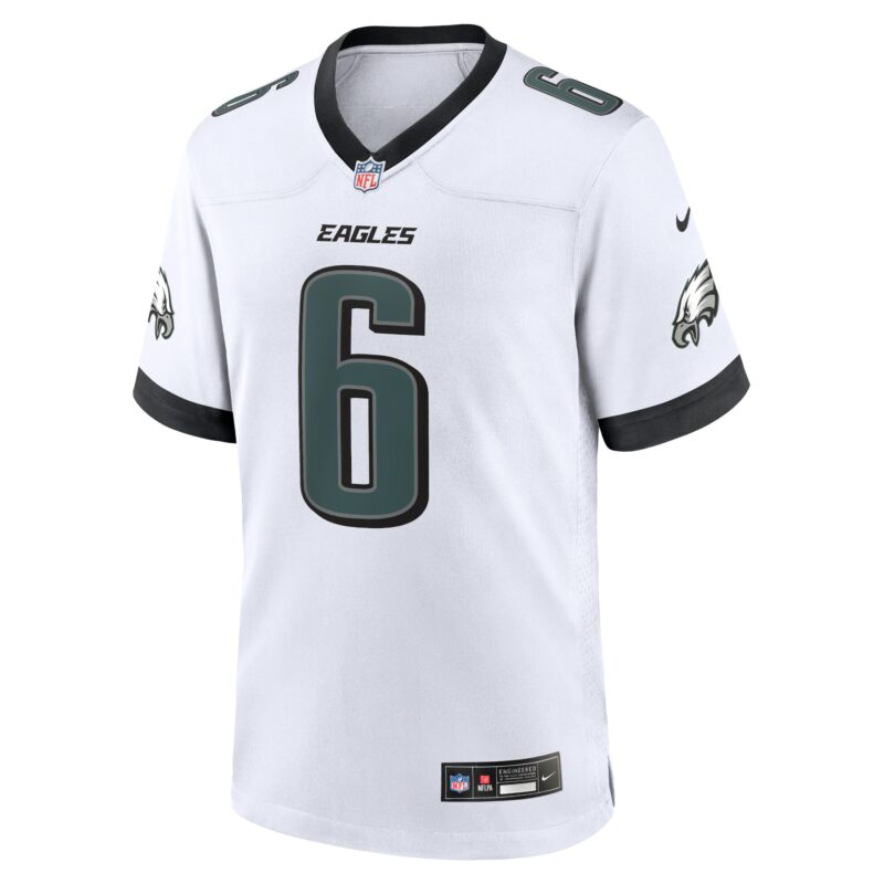 DeVonta Smith Philadelphia Eagles White Game Jersey - White - Image 2