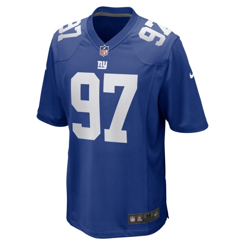 Dexter Lawrence II New York Giants Team Game Player Jersey - Royal - Image 2