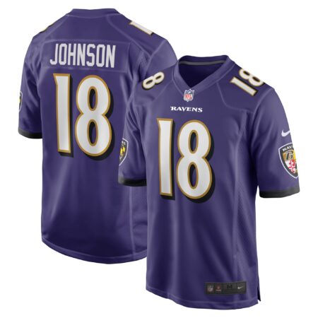 Diontae Johnson Baltimore Ravens Player Game Jersey - Purple