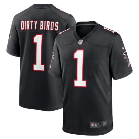 Dirty Birds Atlanta Falcons Throwback Game Jersey - Black