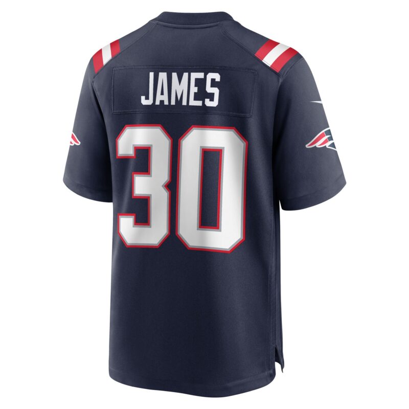 D.J. James New England Patriots Team Game Jersey - Navy - Image 3