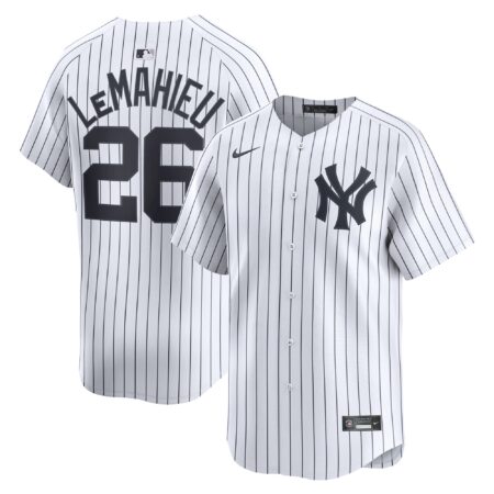 DJ LeMahieu New York Yankees Home Limited Player Jersey - White