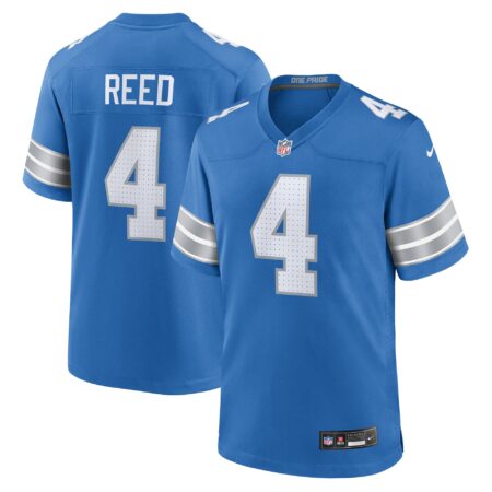D.J. Reed Detroit Lions Team Game Jersey - Blue