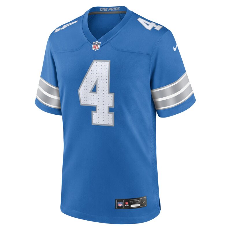 D.J. Reed Detroit Lions Team Game Jersey - Blue - Image 2