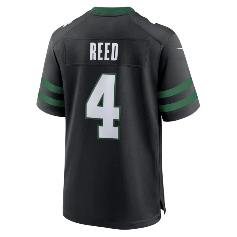 D.J. Reed New York Jets Alternate Game Jersey - Legacy Black - Image 3