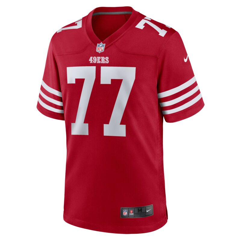 Dominick Puni San Francisco 49ers Team Game Jersey - Scarlet - Image 2