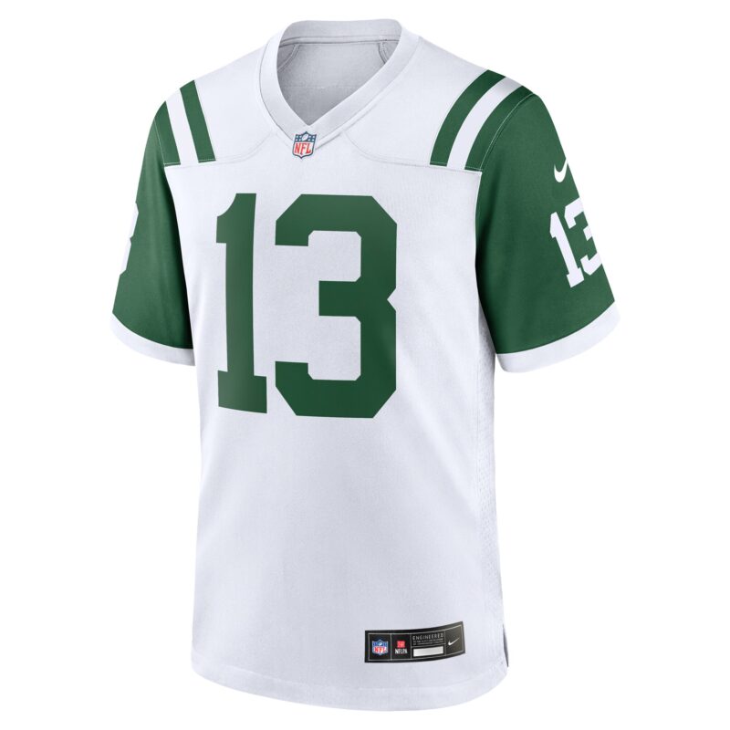 Don Maynard New York Jets Classic Alternate Retired Player Game Jersey - White - Image 2