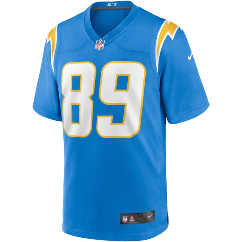 Donald Parham Jr. Los Angeles Chargers Game Jersey - Powder Blue - Image 2
