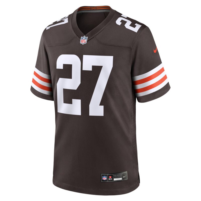 D'Onta Foreman Cleveland Browns Team Game Jersey - Brown - Image 2