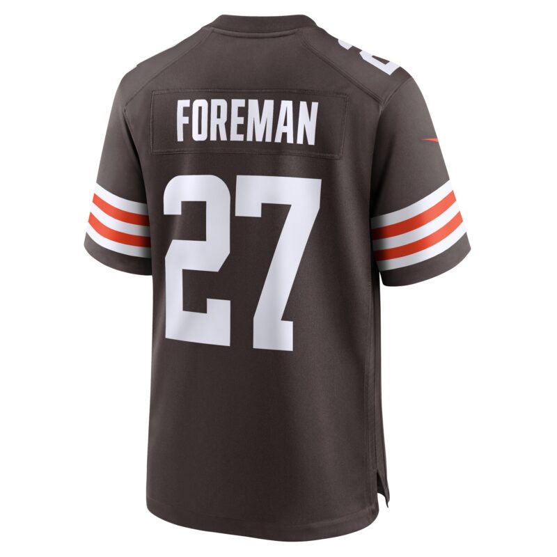 D'Onta Foreman Cleveland Browns Team Game Jersey - Brown - Image 3