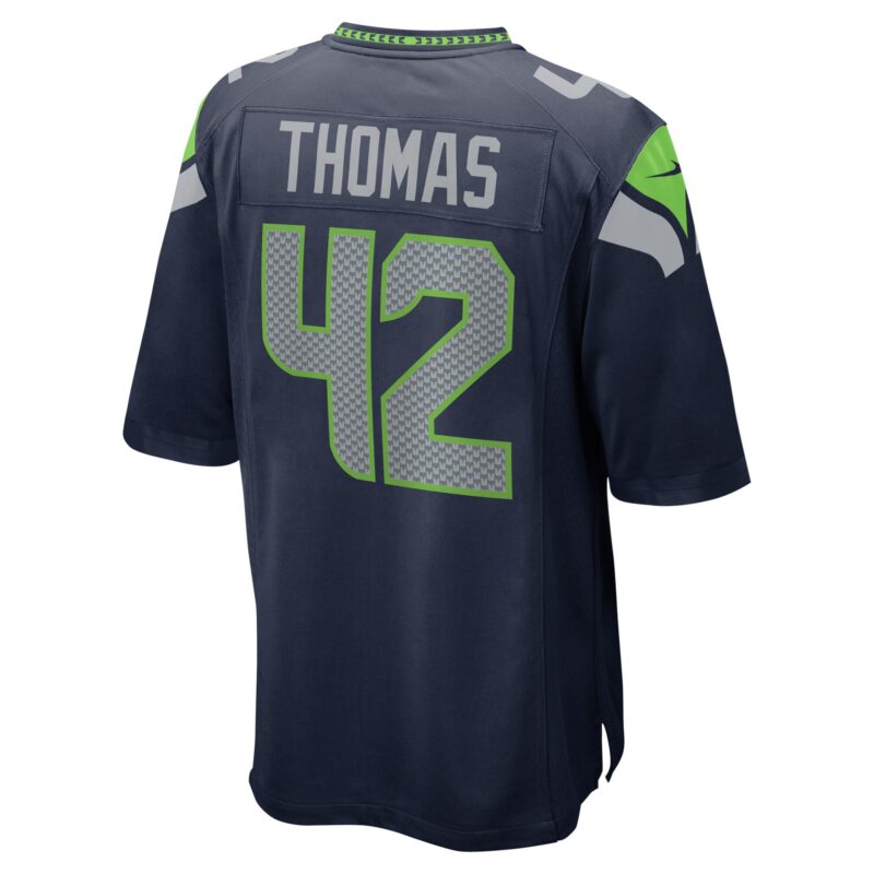 Drake Thomas Seattle Seahawks Team Game Jersey - College Navy - Image 3