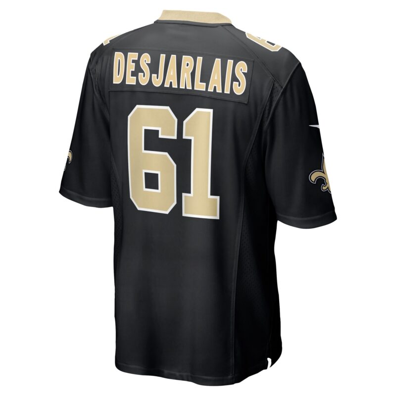 Drew Desjarlais New Orleans Saints Game Player Jersey - Black - Image 3