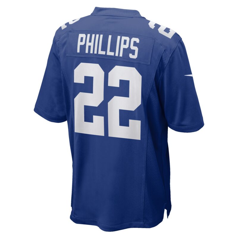 Dru Phillips New York Giants Team Game Jersey - Royal - Image 3