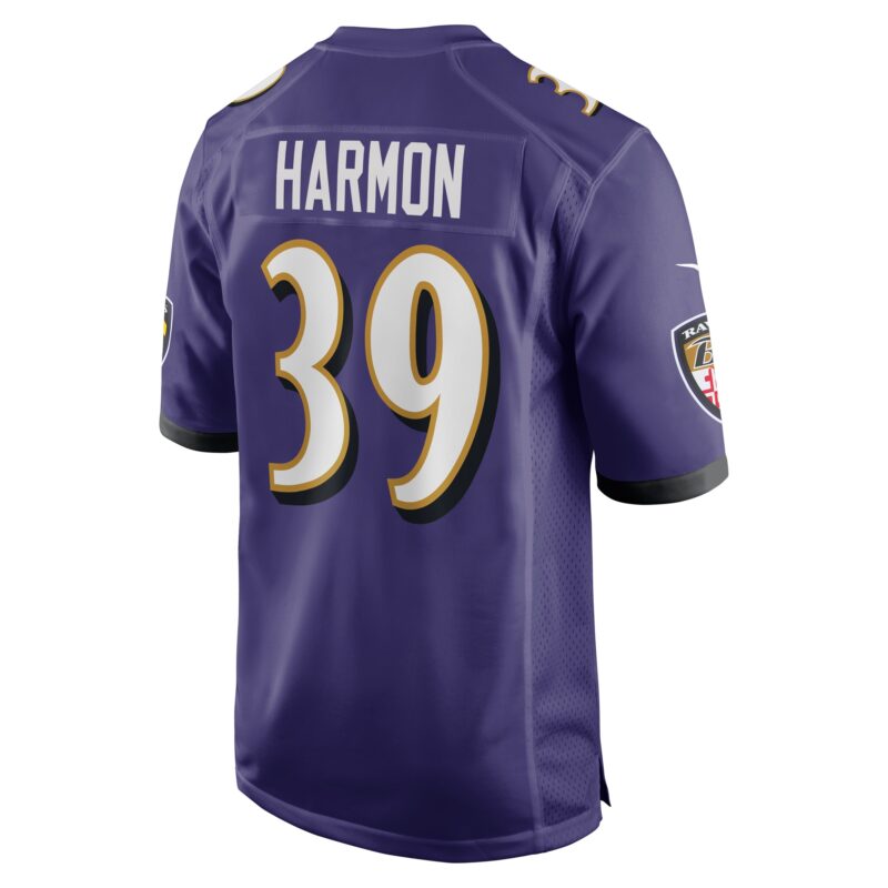 Duron Harmon Baltimore Ravens Game Jersey - Purple - Image 3