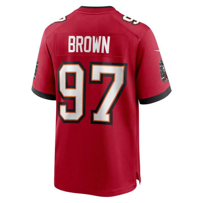 Earnest Brown IV Tampa Bay Buccaneers Game Jersey - Red - Image 3