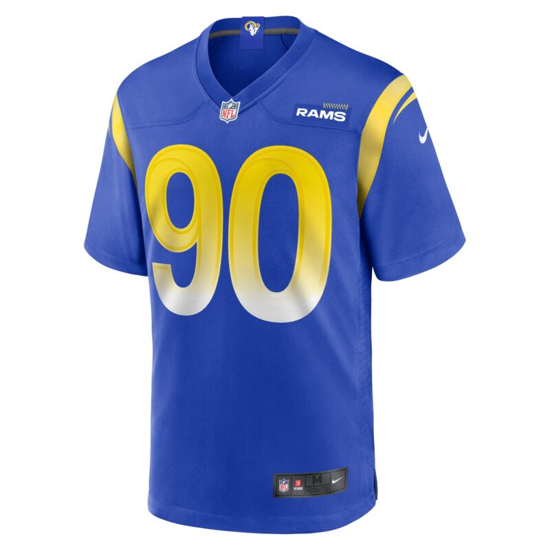 Earnest Brown IV Los Angeles Rams Team Game Jersey - Royal - Image 2