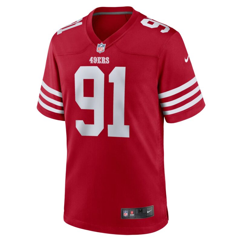 Earnest Brown IV San Francisco 49ers Team Game Jersey - Scarlet - Image 2