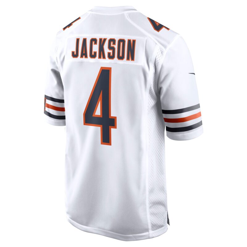 Eddie Jackson Chicago Bears Game Jersey - White - Image 3