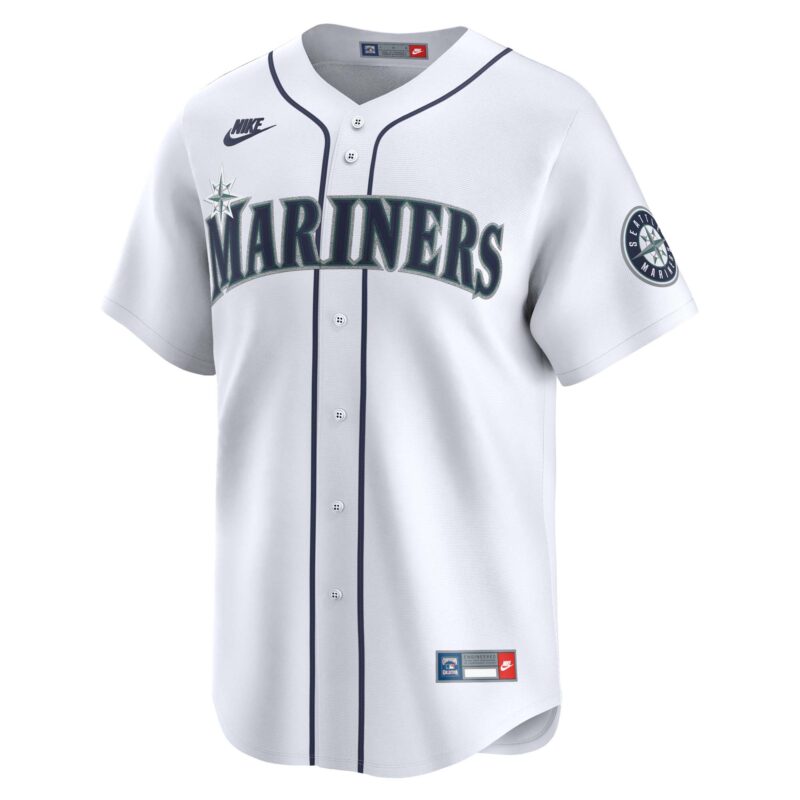 Edgar Martinez Seattle Mariners Throwback Cooperstown Collection Limited Jersey - White - Image 2