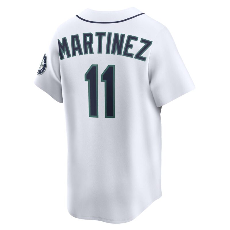 Edgar Martinez Seattle Mariners Throwback Cooperstown Collection Limited Jersey - White - Image 3