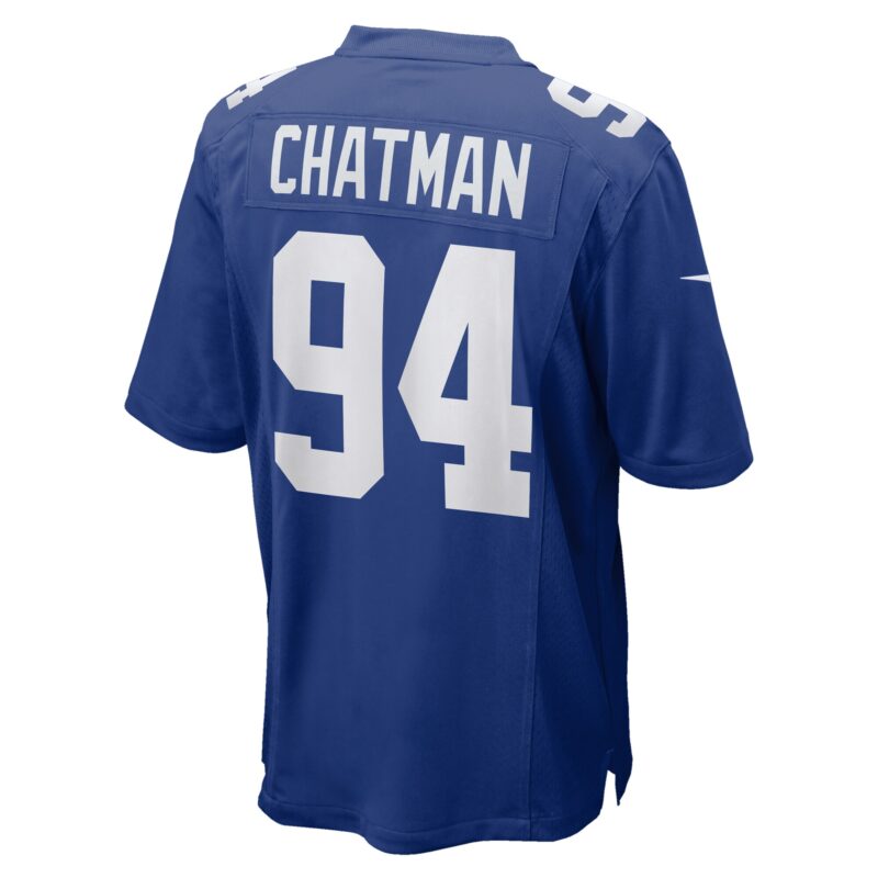 Elijah Chatman New York Giants Team Game Jersey - Royal - Image 3