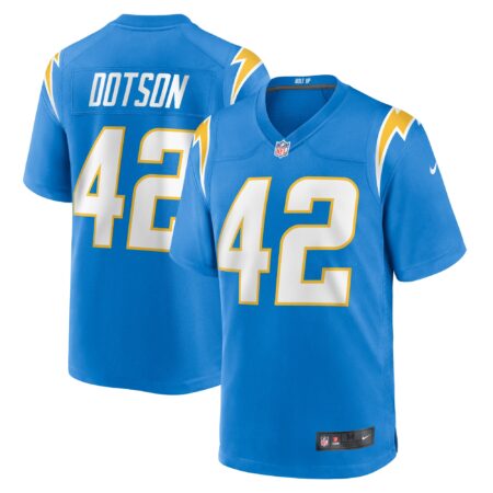Elijah Dotson Los Angeles Chargers Team Game Jersey - Powder Blue