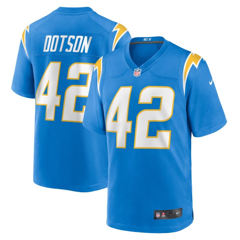 Elijah Dotson Los Angeles Chargers Team Game Jersey - Powder Blue