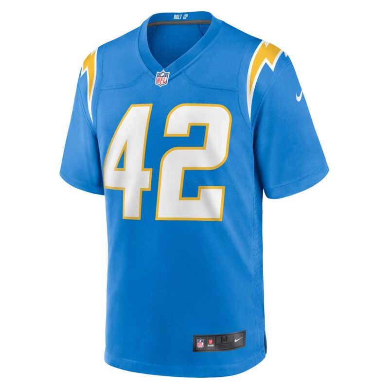 Elijah Dotson Los Angeles Chargers Team Game Jersey - Powder Blue - Image 2