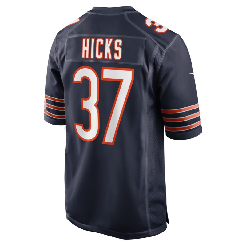 Elijah Hicks Chicago Bears Game Player Jersey - Navy - Image 3