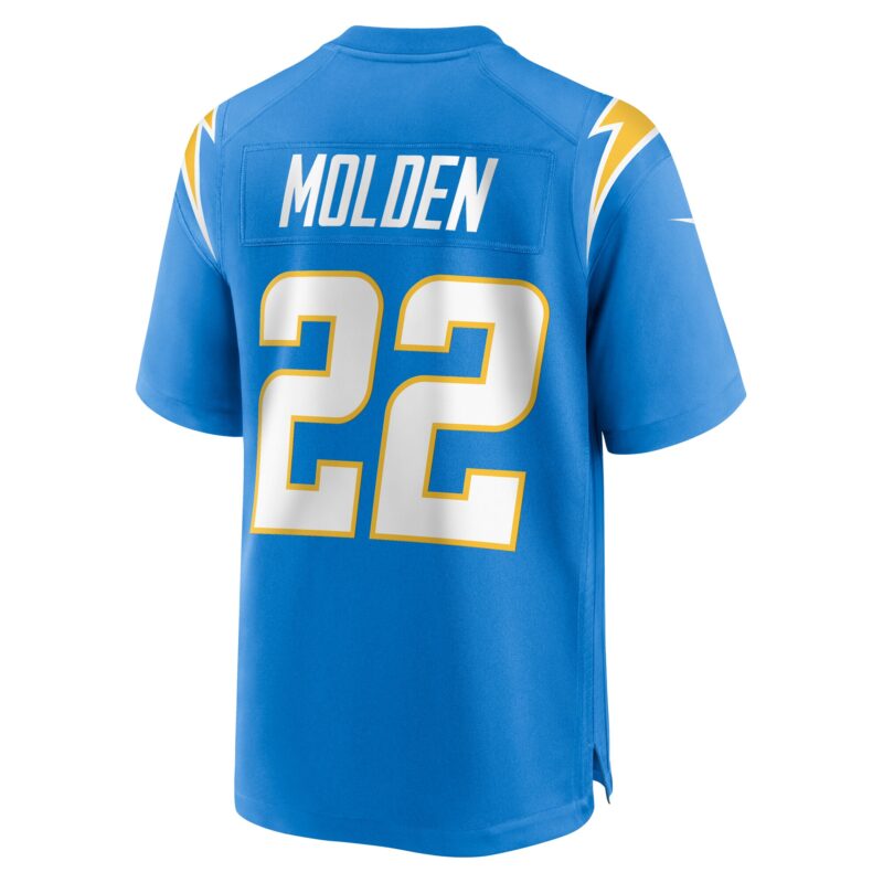 Elijah Molden Los Angeles Chargers Team Game Jersey - Powder Blue - Image 3