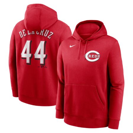 Elly De La Cruz Cincinnati Reds Player Name & Number Club Pullover Hoodie - Red