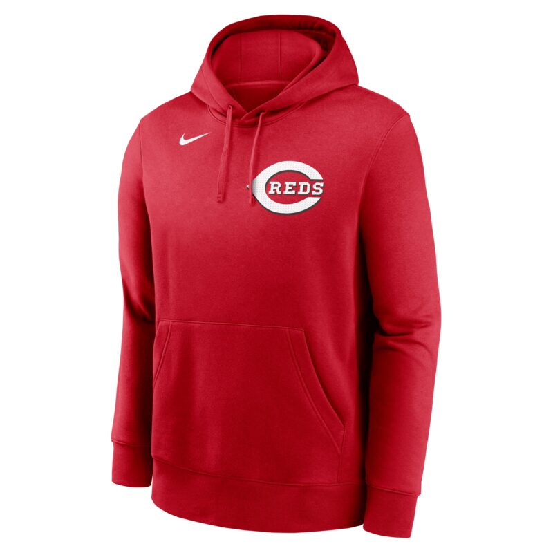 Elly De La Cruz Cincinnati Reds Player Name & Number Club Pullover Hoodie - Red - Image 2