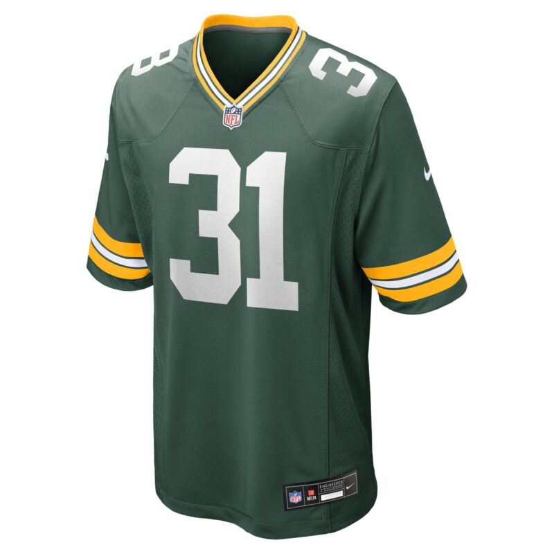 Emanuel Wilson Green Bay Packers Game Jersey - Green - Image 2