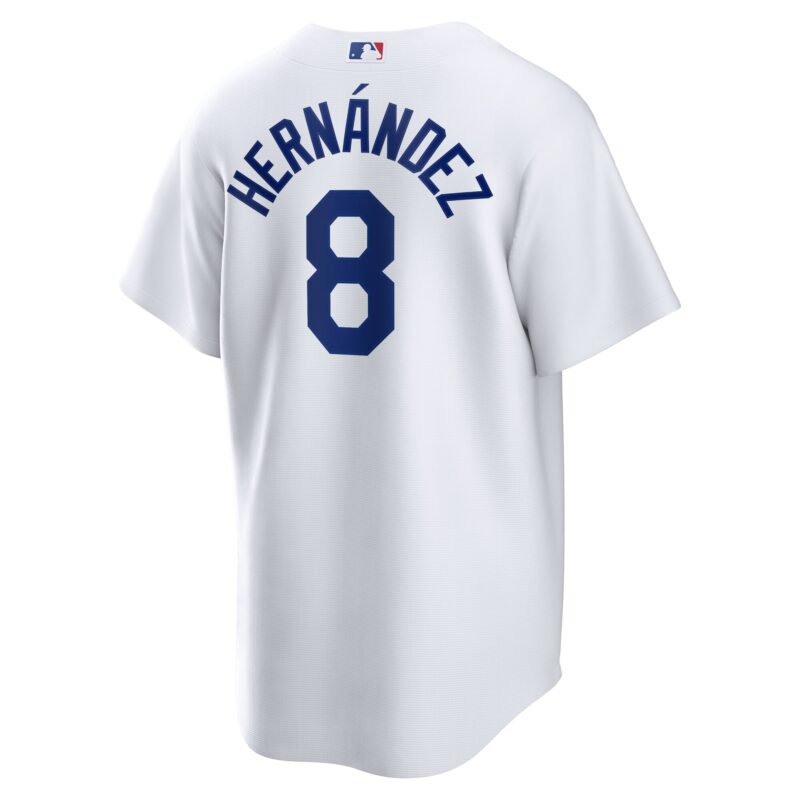 Enrique Hernandez Los Angeles Dodgers Home Jersey - White - Image 3