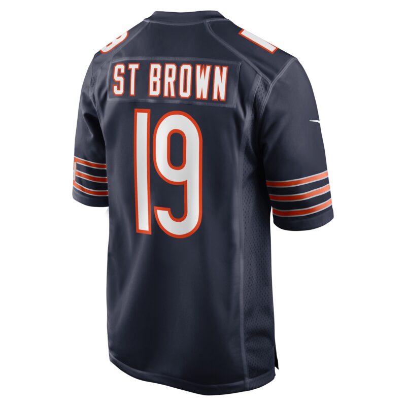 Equanimeous St. Brown Chicago Bears Game Player Jersey - Navy - Image 3
