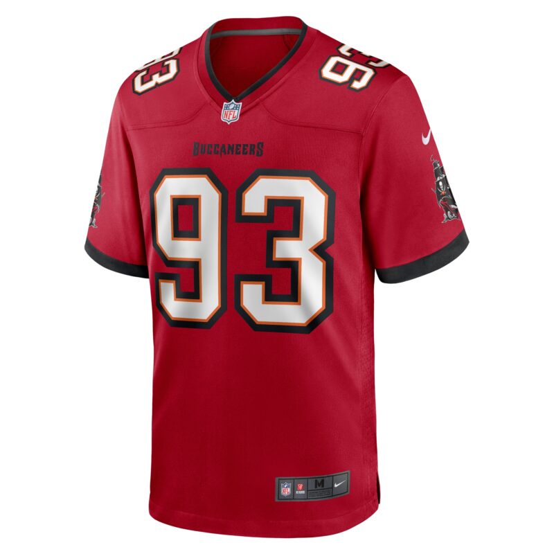 Eric Banks Tampa Bay Buccaneers Game Jersey - Red - Image 2