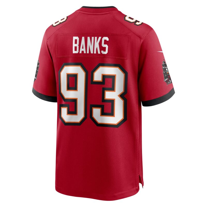 Eric Banks Tampa Bay Buccaneers Game Jersey - Red - Image 3