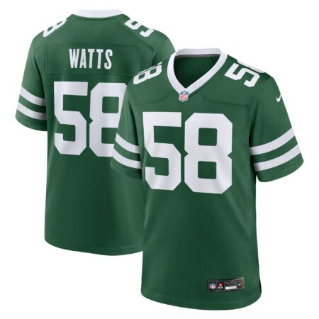 Eric Watts New York Jets Team Game Jersey - Legacy Green