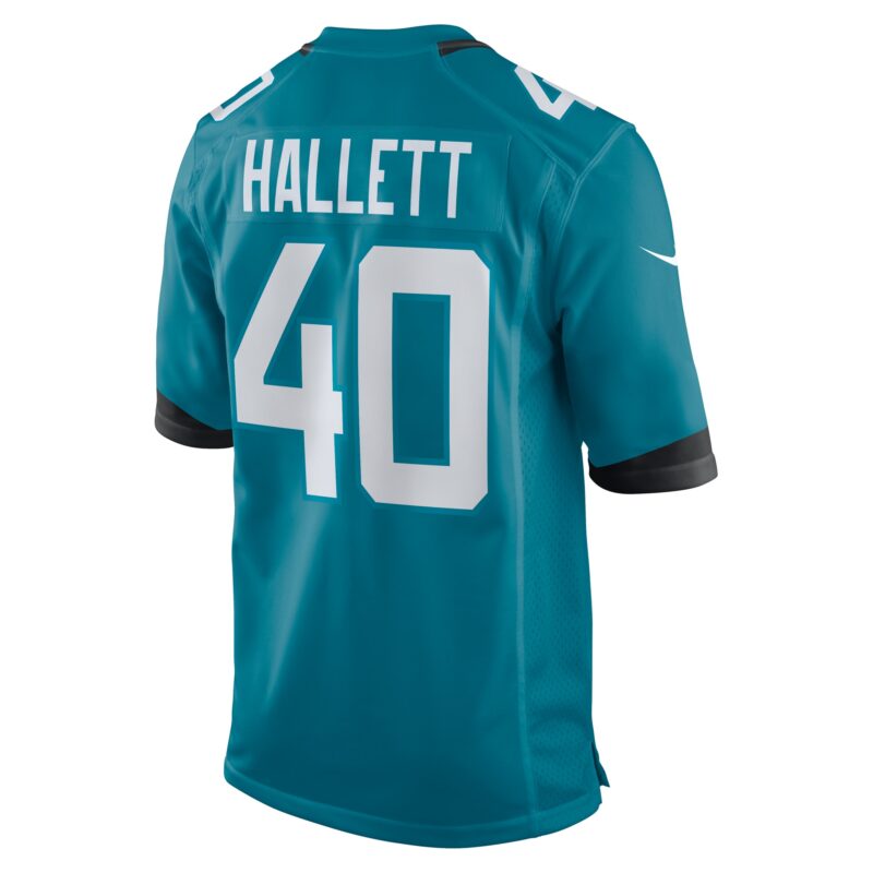 Erick Hallett Jacksonville Jaguars Game Jersey - Teal - Image 3