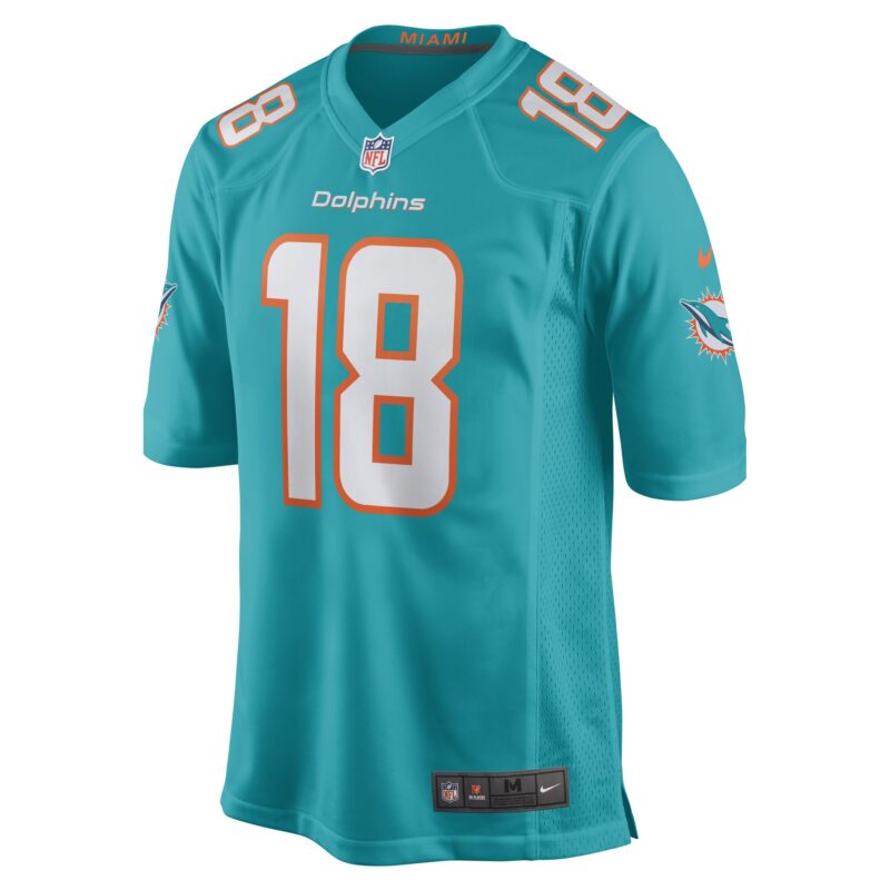 Erik Ezukanma Miami Dolphins Game Player Jersey - Aqua - Image 2