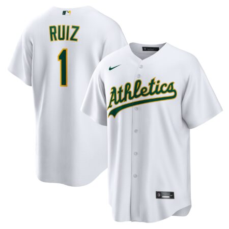 Esteury Ruiz Athletics Home Jersey - White