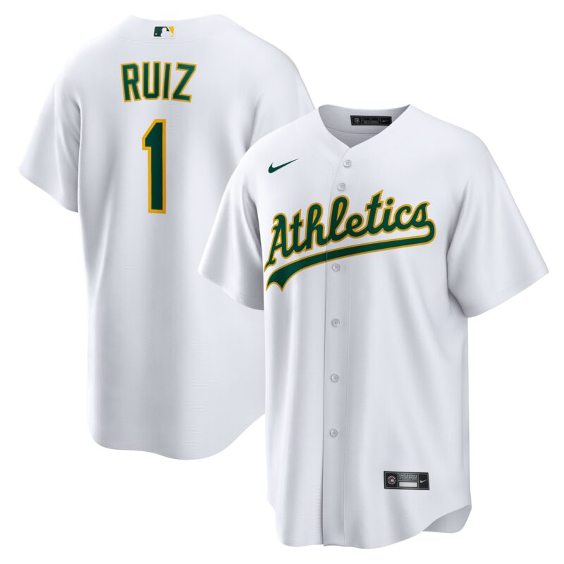 Esteury Ruiz Athletics Home Jersey - White