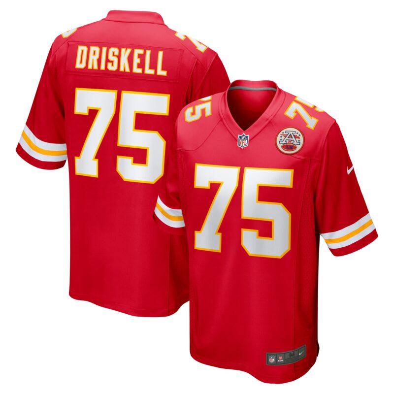 Ethan Driskell Kansas City Chiefs Game Jersey - Red