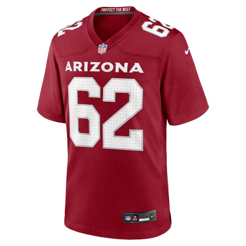 Evan Brown Arizona Cardinals Team Game Jersey - Cardinal - Image 2