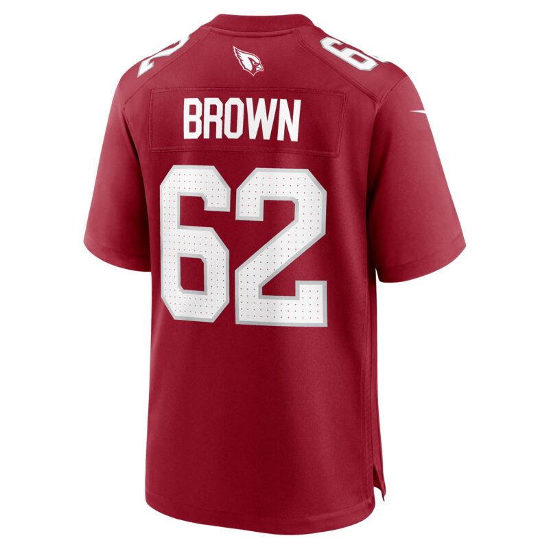 Evan Brown Arizona Cardinals Team Game Jersey - Cardinal - Image 3